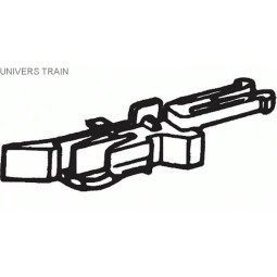 Roco 40270 Tetes d'attelage court à pré-dételage x4 Roco Roco_40270 - 1