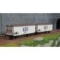 Lsm_30235-LS Models 30235 Set of 2 short HI refrigerated wagons, blue STEF livery, grey roof, pre-UIC SNCF markings