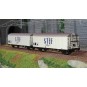 Lsm_30235-LS Models 30235 Set of 2 short HI refrigerated wagons, blue STEF livery, grey roof, pre-UIC SNCF markings