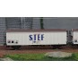 Lsm_30236-LS Models 30236 Set of 2 short, narrow-body refrigerated wagons, STEF blue livery, grey roof, UIC markings