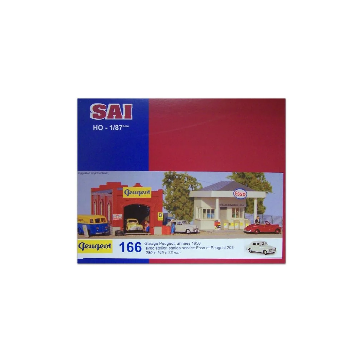 Sai 166 Garage Peugeot 1950/1960 avec station service et Peugeot 203 Sai Sai_166 - 1