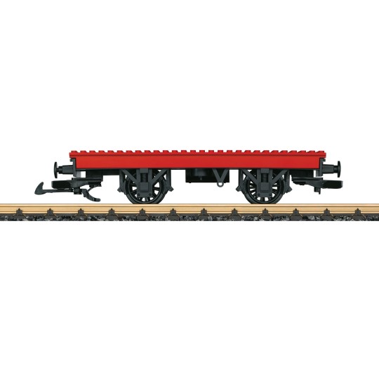 LGB_94063-LGB 94063 Flat wagon for building bricks (Lego type), G scale