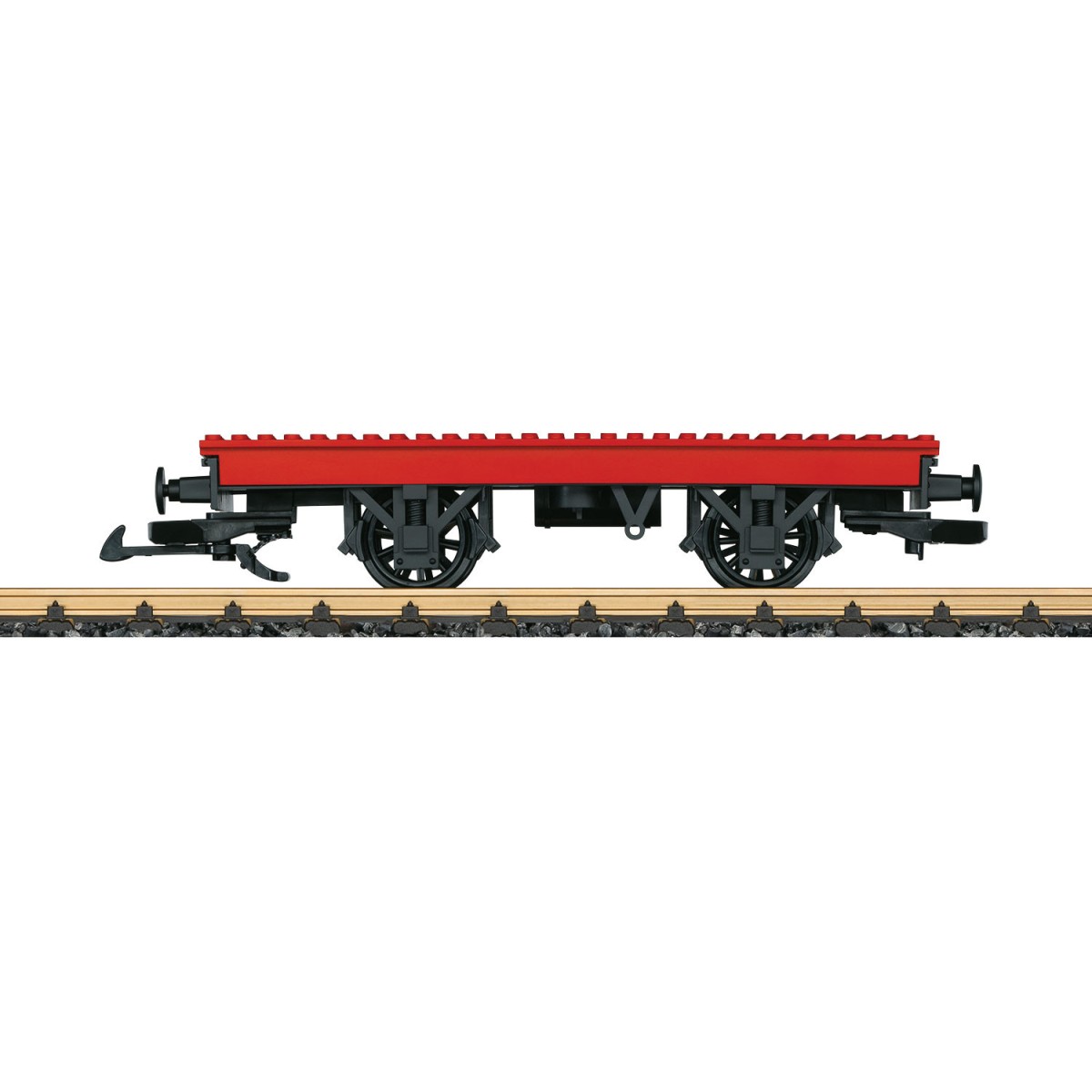 LGB 94063 Flat wagon for building bricks (Lego type), G scale - LGB...