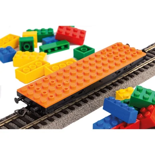 Piko 58405 Construction Wagon for Lego Bricks PIKO_58405-Piko 58405 Construction Wagon for Lego Bricks