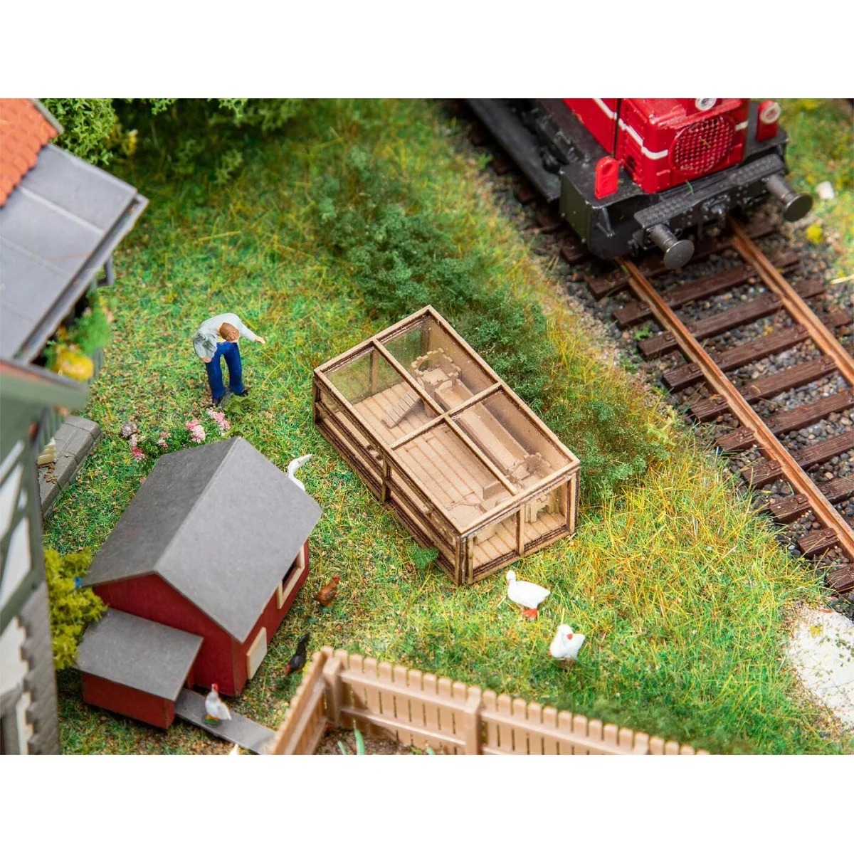 Faller 180312 Model Kit, Wooden Enclosure for Small Animals - Falle...