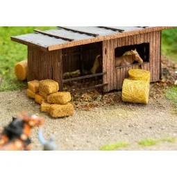 Faller 181286 Haystacks, 14 round and 18 square - Faller_181286