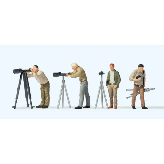 Preiser_10804-Preiser 10804 Figures, Photographers with Tripod