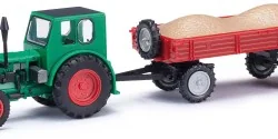 Busch 210006422 Tracteur Pionier RS01 + remorque chargée céréales Busch véhicule Busch_210006422 - 1