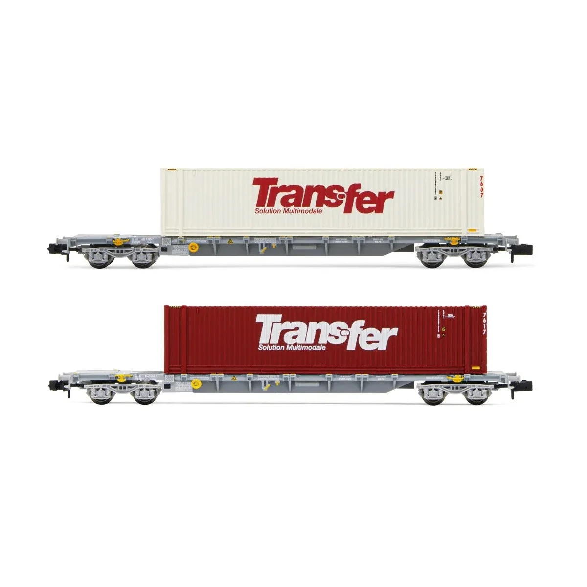 Arnold HN6584 Set of 2 Sgss type bogie container wagons, Novatrans,...