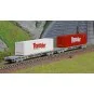 Arnold HN6584 Set de 2 wagons porte conteneurs à bogies type Sgss, Novatrans, SNCF, chargés conteneurs Trans-Fer 45', échelle N HN6584-Arnold HN6584 Set de 2 wagons porte conteneurs à bogies type Sgss, Novatrans, SNCF, chargés conteneurs Trans-Fer 45', échelle N