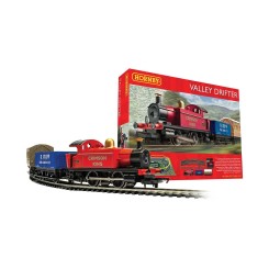 Hornby R1270P Valley Drifter Starter Set, Steam Locomotive + Wagons...