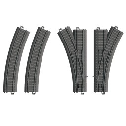 Marklin 23401 Additional Track Set for Plastic Track, Turnout Set -...