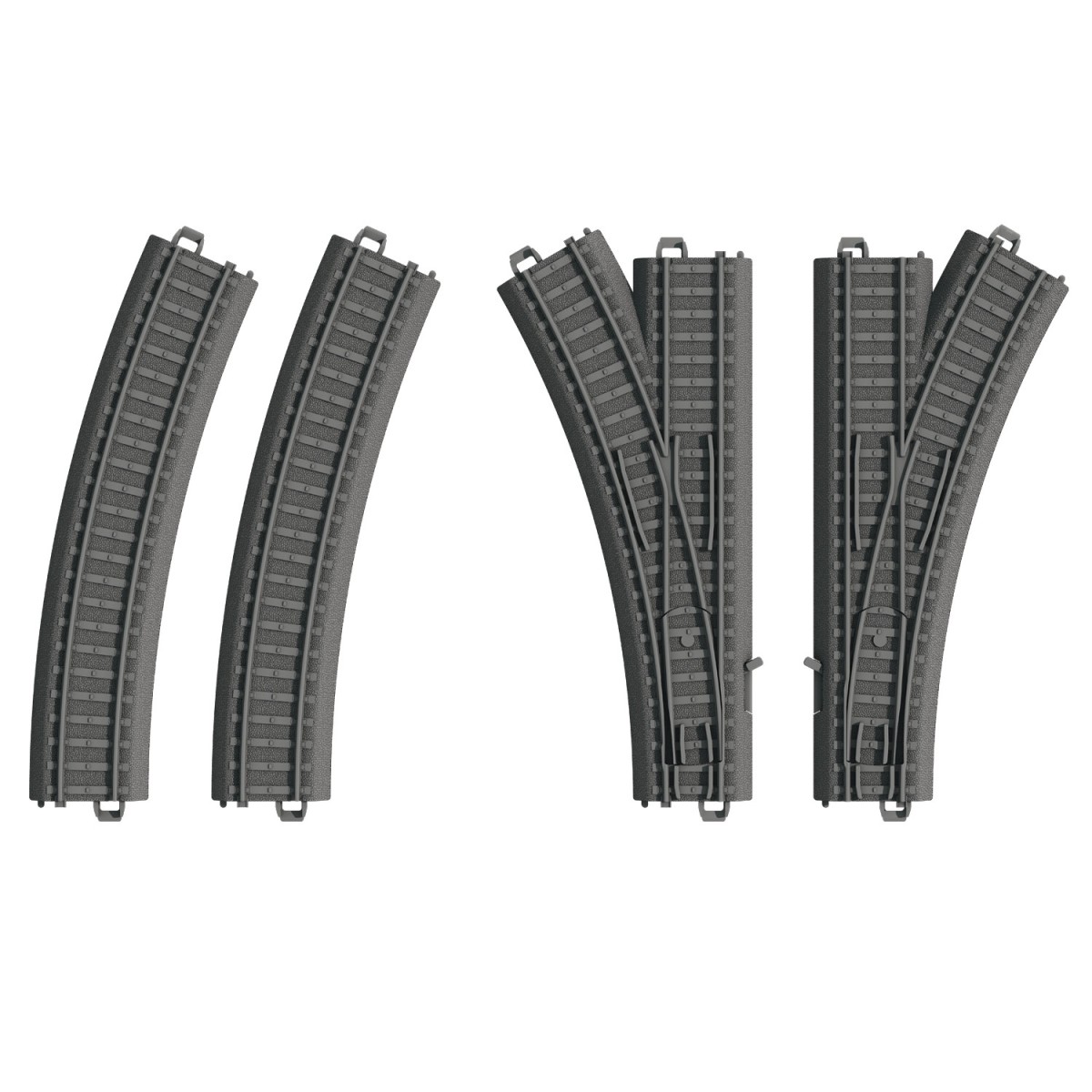 Marklin 23401 Additional Track Set for Plastic Track, Turnout Set -...