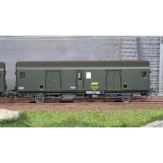Models World 30318 Set of 2 baggage vans, SNCF, Dd2ai, Green 301, U... MW_30318-Models World 30318 Set of 2 baggage vans, SNCF, Dd2ai, Green 301, UIC markings, end-of-train lights