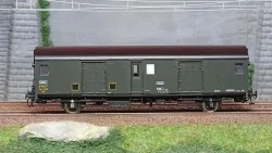 Models World 30312 Fourgon à bagages, SNCF, Dqd2m, Vert 306, marquage 1956, feux fin de convoi Models World MW_30312 - 1