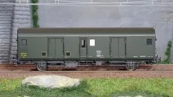 Models World 30314 Fourgon à bagages, SNCF, Dd2ai, Vert 301, marquage 1964, feux fin de convoi Models World MW_30314 - 1