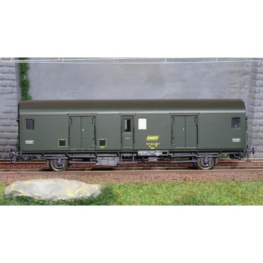 MW_30317-Models World 30317 Luggage van, SNCF, Dd2ai, Green 301, UIC markings, end-of-train lights