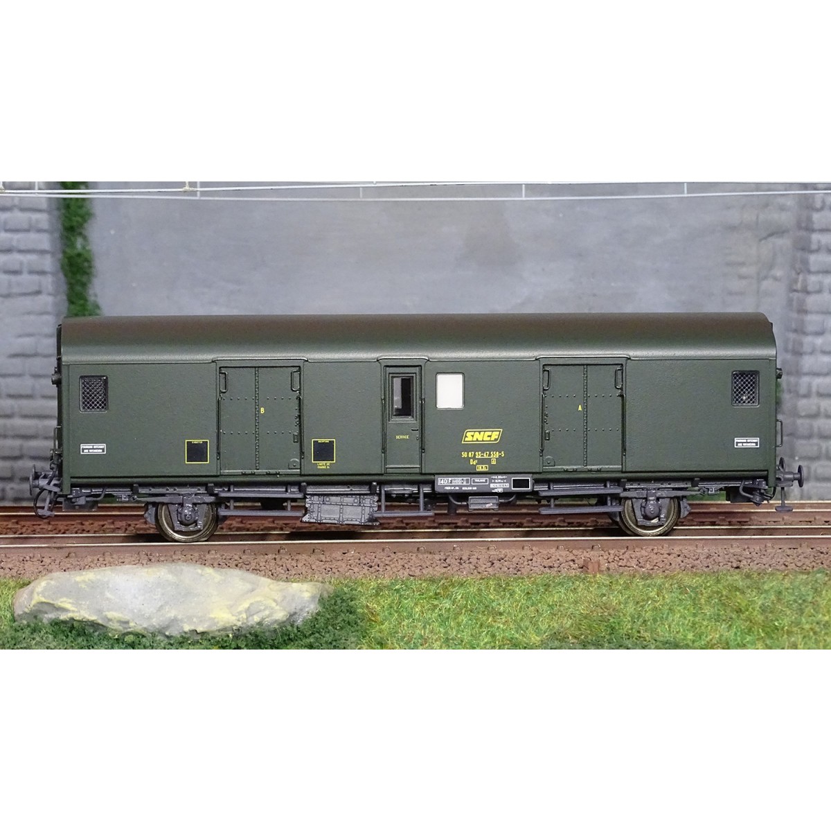 Models World 30317 Luggage van, SNCF, Dd2ai, Green 301, UIC marking...
