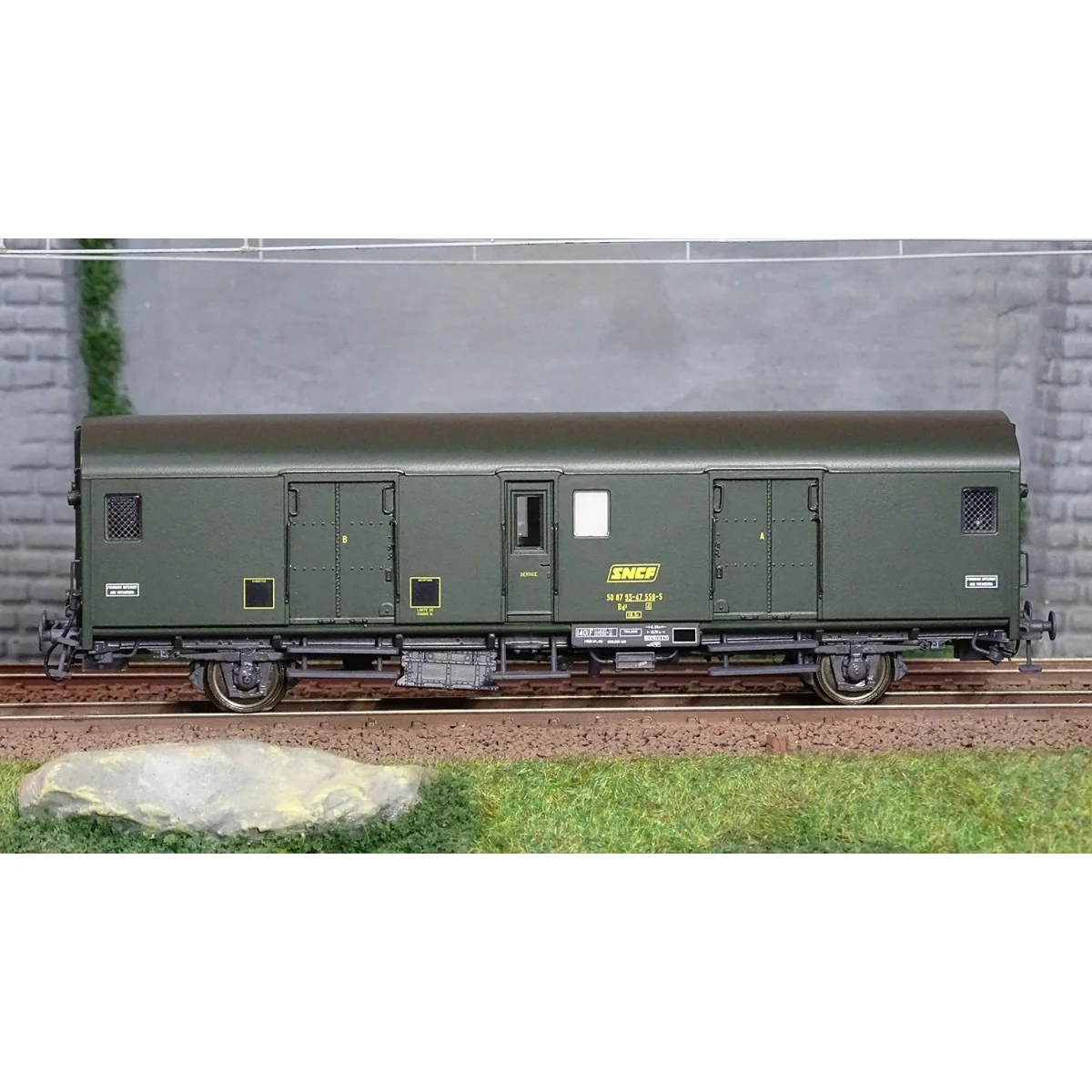 Models World 30317 Luggage van, SNCF, Dd2ai, Green 301, UIC marking... Models World 30317 Luggage van, SNCF, Dd2ai, Green 301, UIC marking...