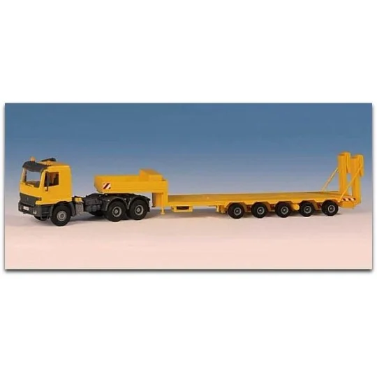 Kibri_14654-Kibri 14654 Porte chars avec tracteur Mercedes Actros