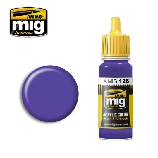 Mig 17ml Purple Acrylic Paint A.MIG-0126-Mig 17ml Purple Acrylic Paint - A.MIG-0126