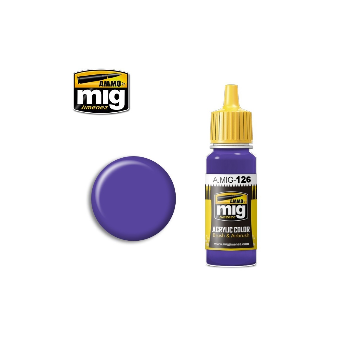 Peinture acrylique VIOLET 17ml Mig AMMO - MIG Jimenez A.MIG-0126 - 1