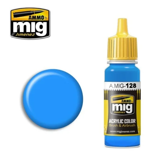 Peinture acrylique CYAN 17ml Mig AMMO - MIG Jimenez A.MIG-0128 - 1 A.MIG-0128-Peinture acrylique CYAN 17ml Mig - A.MIG-0128