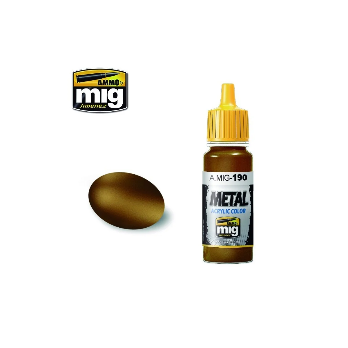 Acrylic paint OLD BRASS 17ml Mig Acrylic paint OLD BRASS 17ml Mig