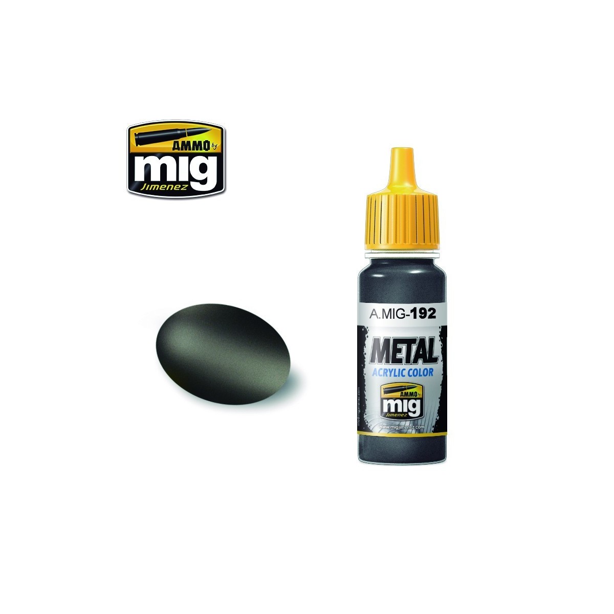 Peinture acrylique Métal Poli 17ml Mig AMMO - MIG Jimenez A.MIG-0192 - 1 Peinture acrylique Métal Poli 17ml Mig AMMO - MIG Jimenez A.MIG-0192 - 1