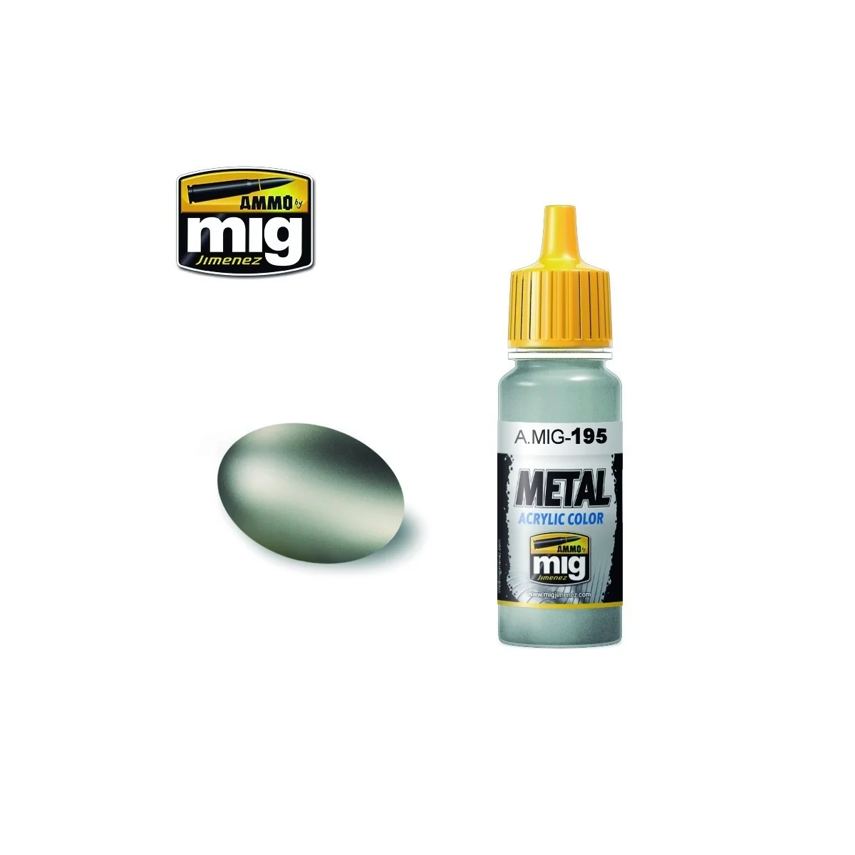 Peinture acrylique ARGENT 17ml Mig AMMO - MIG Jimenez A.MIG-0195 - 1 Peinture acrylique ARGENT 17ml Mig AMMO - MIG Jimenez A.MIG-0195 - 1