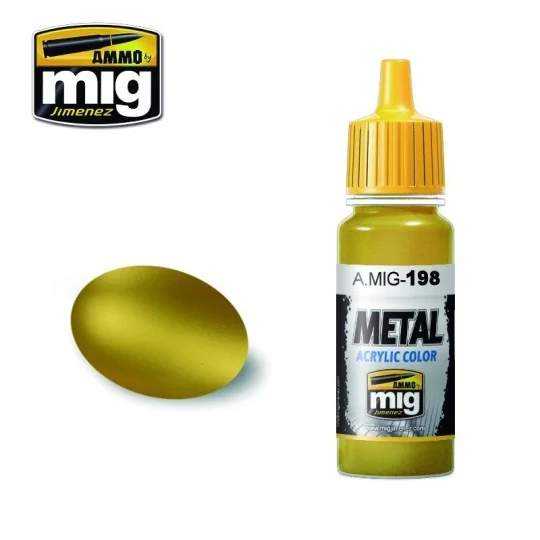 A.MIG-0198-Peinture acrylique OR 17ml Mig - A.MIG-0198