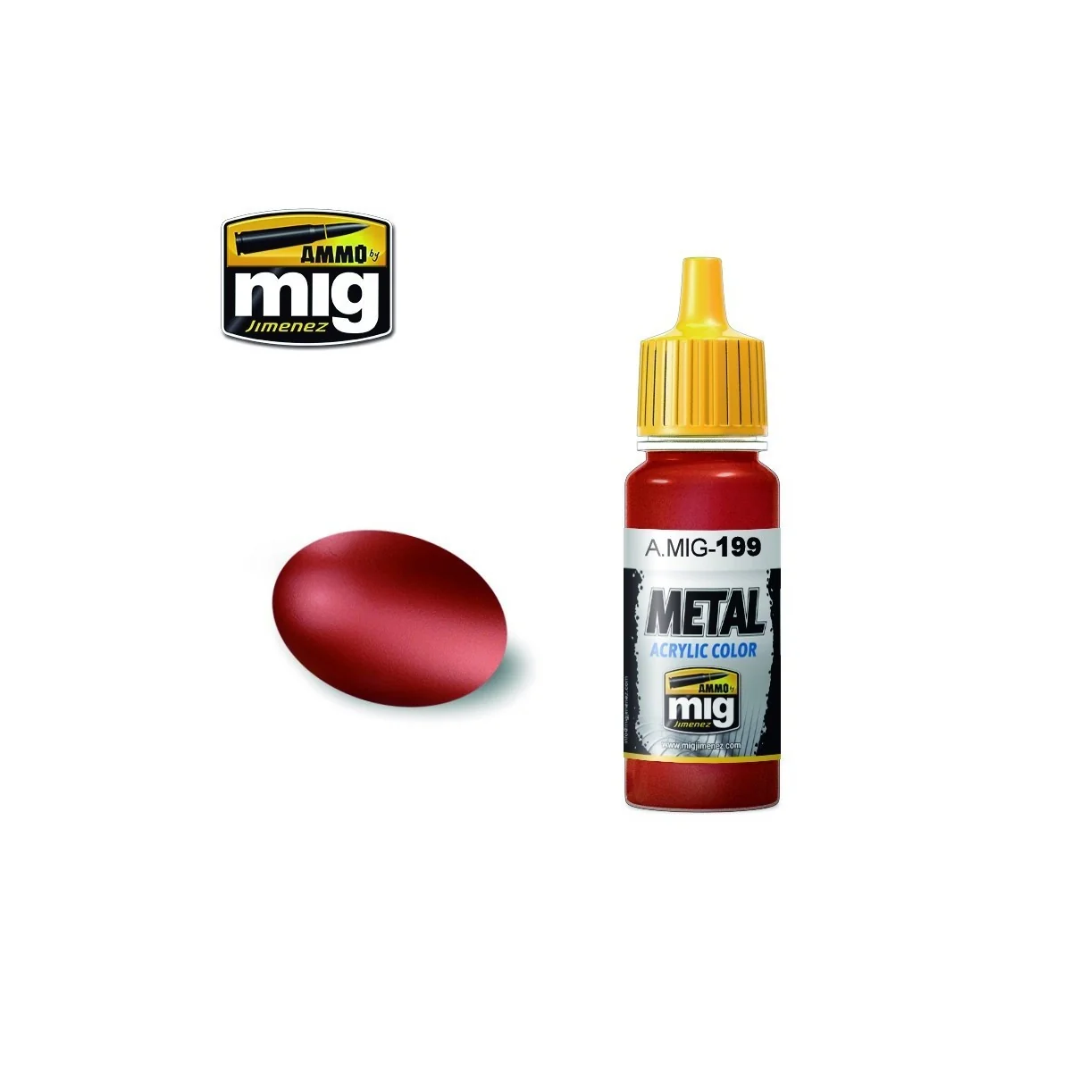 Copper acrylic paint 17ml Mig