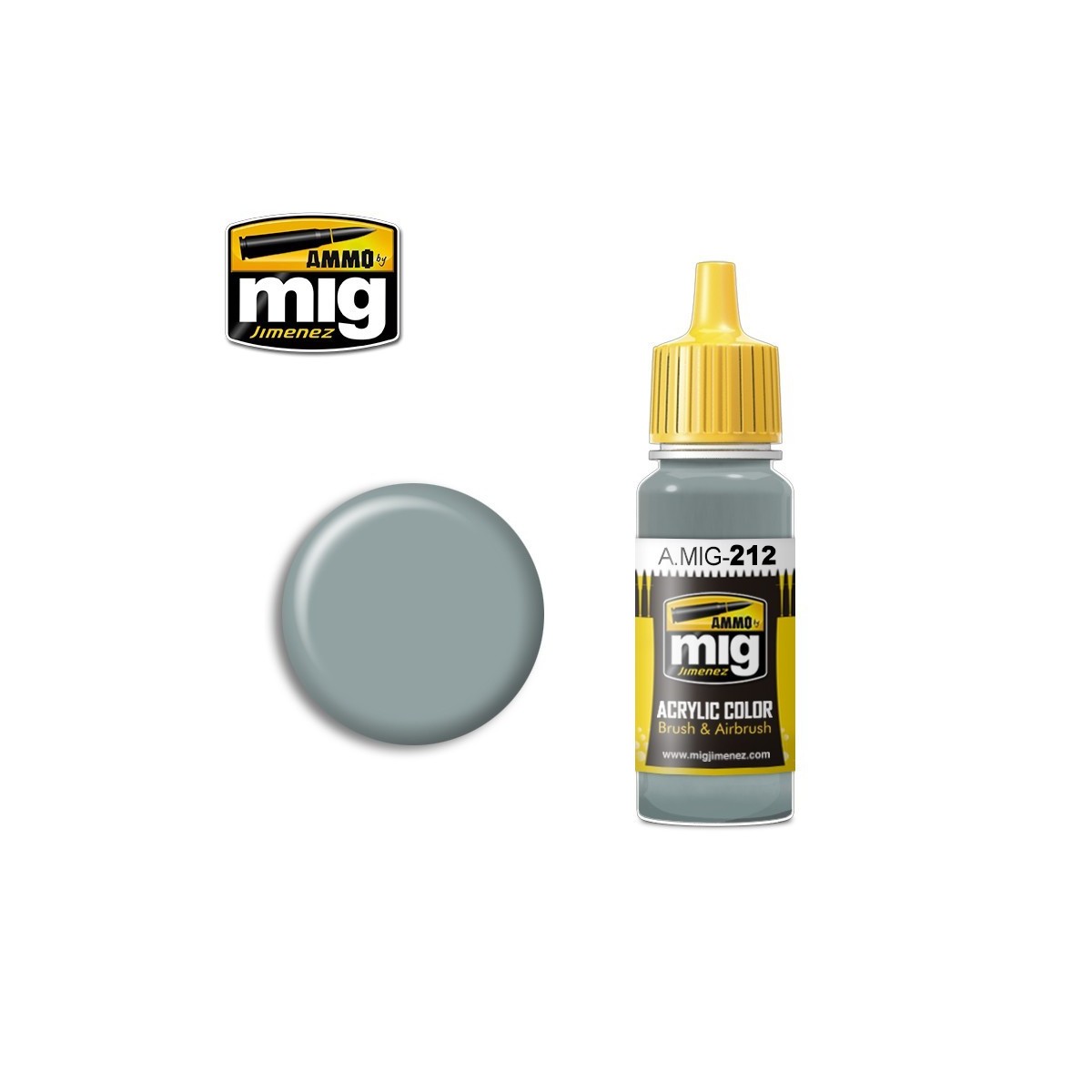 Mig FS 26373 Silver Grey Acrylic Paint 17ml