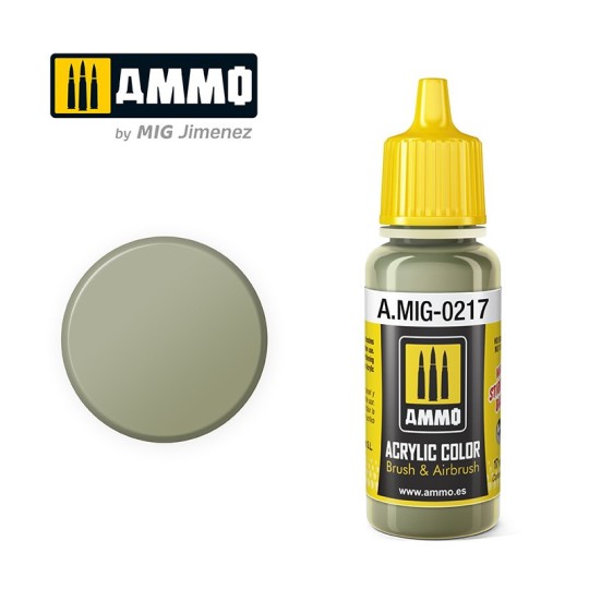 A.MIG-0217-GREEN SLATE acrylic paint (RLM 02) 17ml Mig