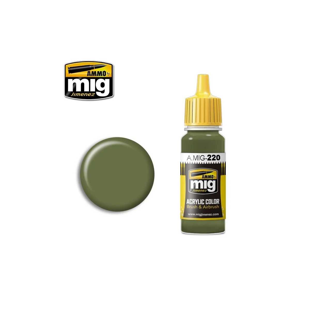 FS 34151 Zinc Chrome Green Acrylic Paint (Interior Green) 17ml Mig