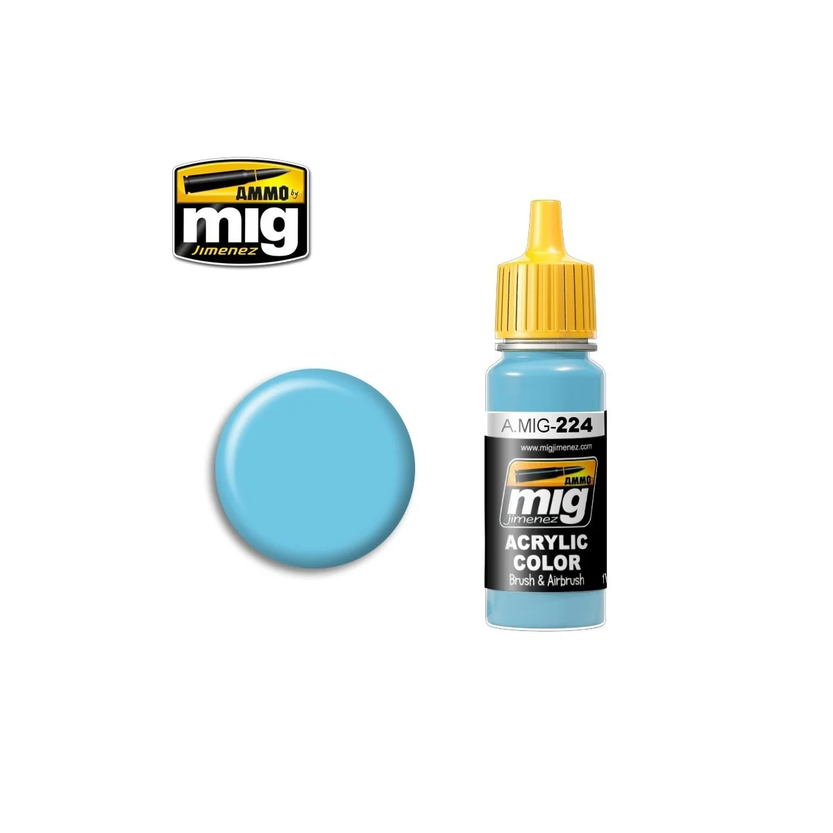 Peinture acrylique FS35260 Sky Line Bleu A II 17ml Mig AMMO - MIG Jimenez A.MIG-0224 - 1