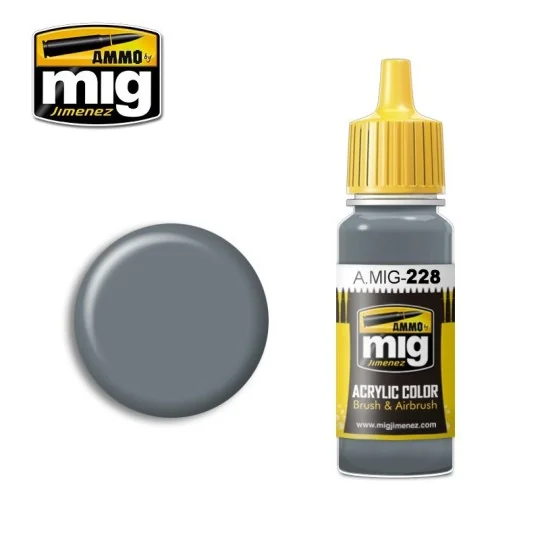 A.MIG-0228-FS 35164 Intermediate Blue Acrylic Paint (ANA 608) 17ml Mig