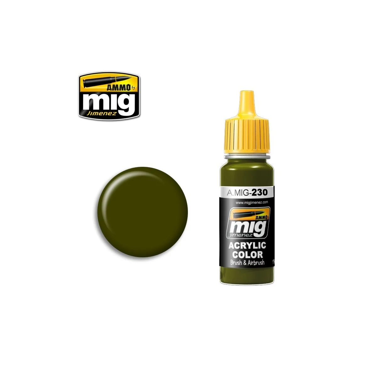 Peinture acrylique RLM 82 VERT CAMO 17ml Mig AMMO - MIG Jimenez A.MIG-0230 - 1