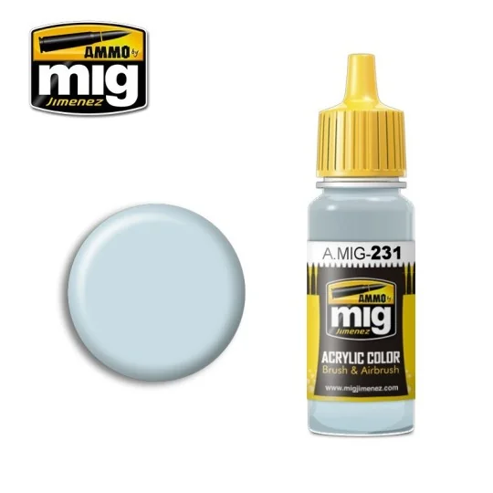 A.MIG-0231-RLM 65 LIGHT BLUE acrylic paint 17ml Mig
