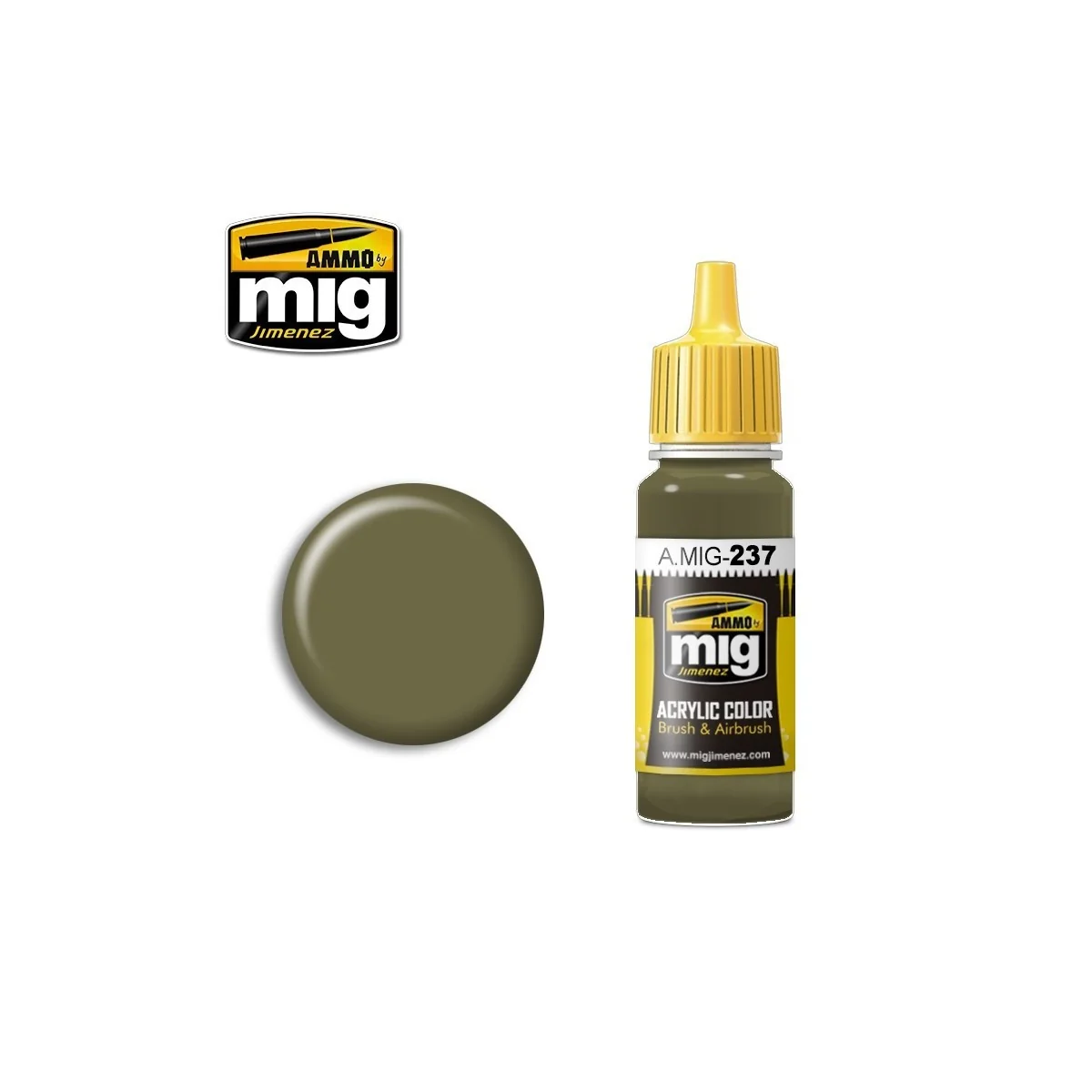 Mig FS 23070 Dark Olive Green Acrylic Paint 17ml
