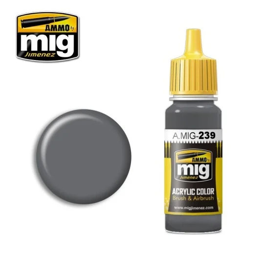 A.MIG-0239-FS 36122 Neutral Grey Acrylic Paint 17ml Mig