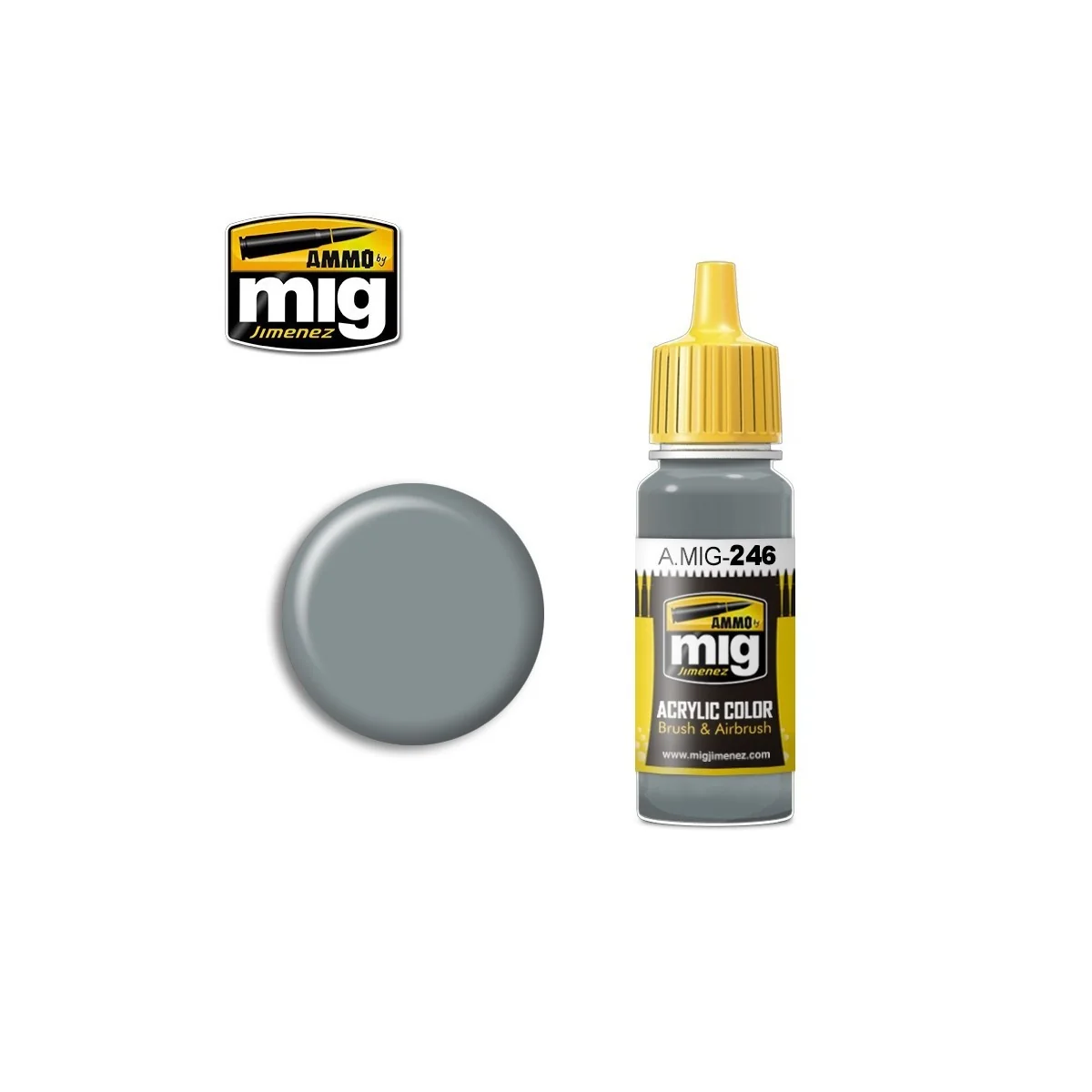 Medium Sea Grey Acrylic Paint (BS 637) 17ml Mig