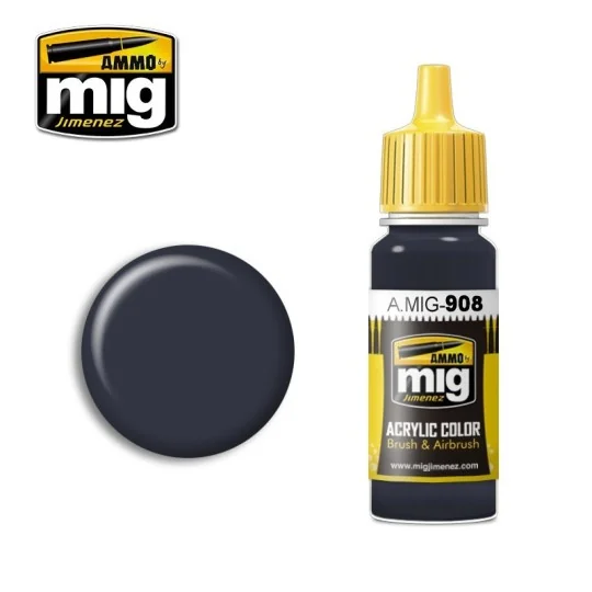 Acrylic paint GREY BASE 17ml Mig A.MIG-0908-Acrylic paint GREY BASE 17ml Mig - A.MIG-0908