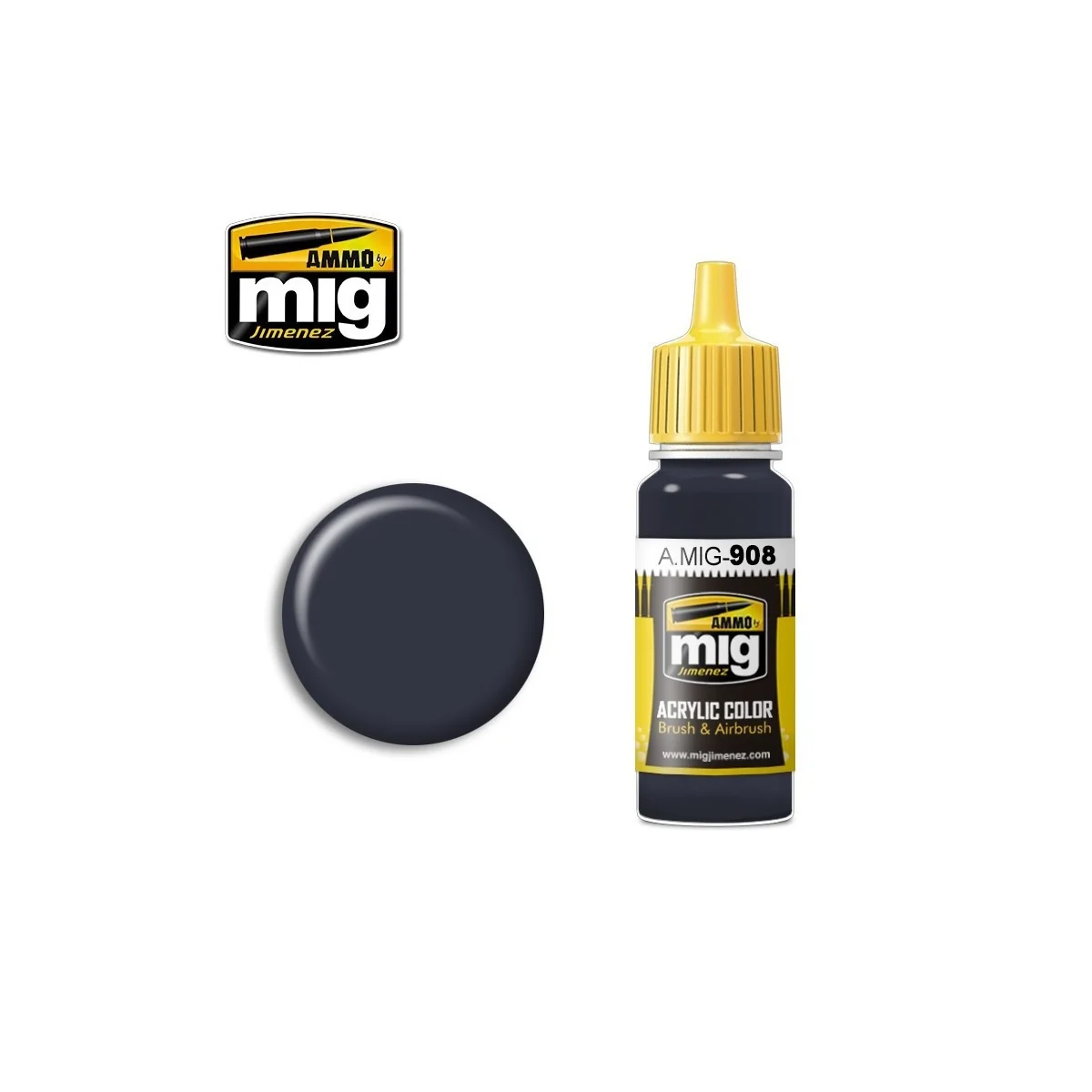 Acrylic paint GREY BASE 17ml Mig Acrylic paint GREY BASE 17ml Mig