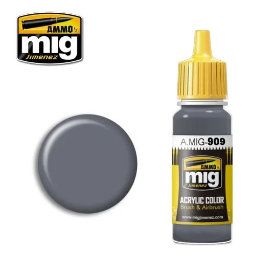 A.MIG-0909-Peinture acrylique GRIS CLAIR BASE 17ml Mig - A.MIG-0909
