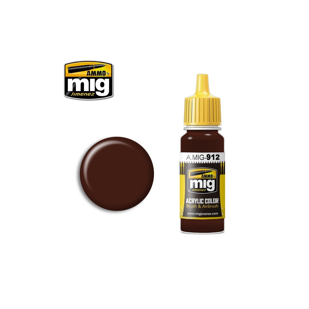 Acrylic paint OMBRE BROWN RED 17ml Mig