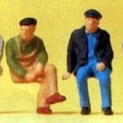 Preiser 14084 figures, seated workers