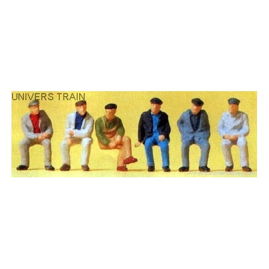 Preiser_14084-Preiser 14084 figures, seated workers