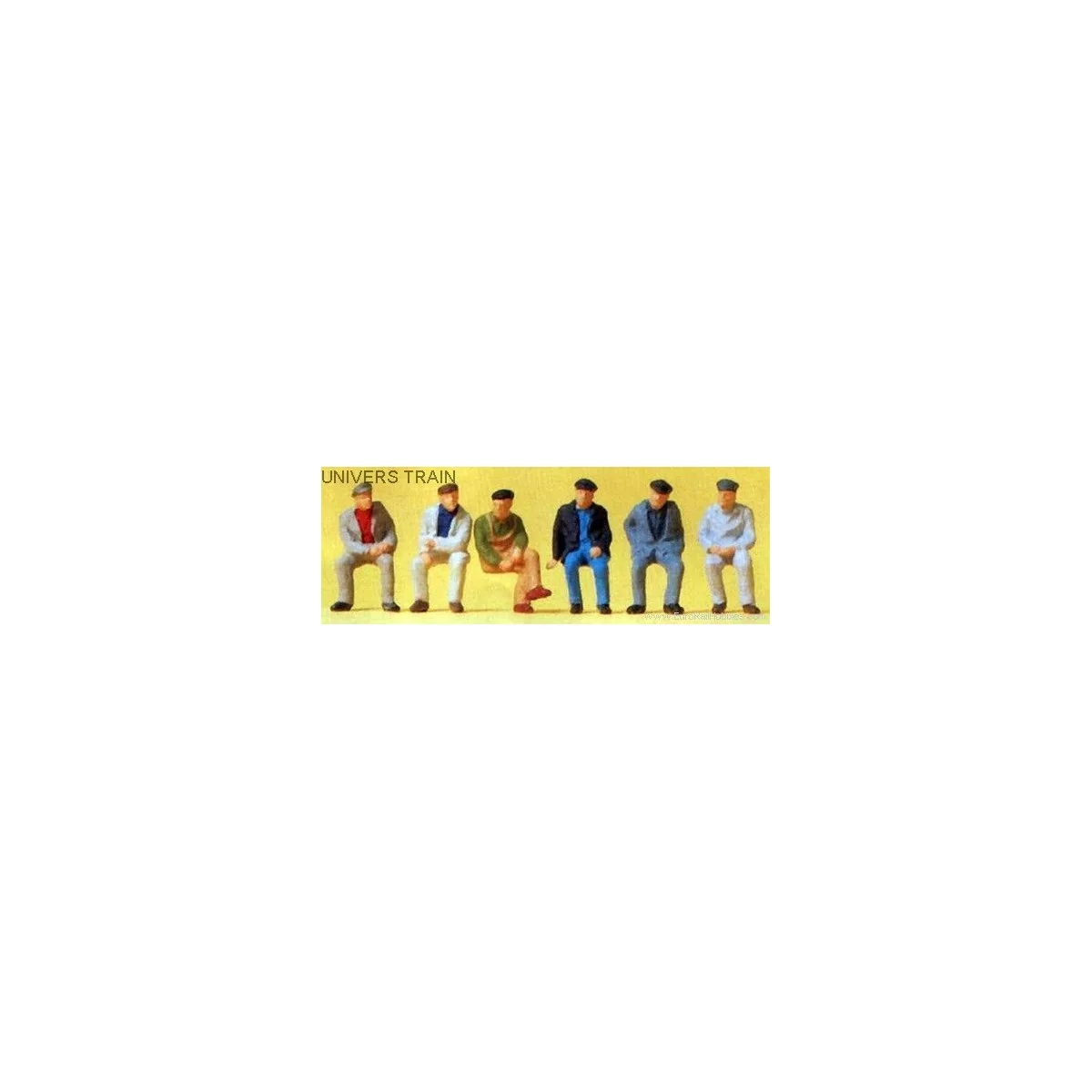 Preiser 14084 figures, seated workers - Preiser_14084 Preiser 14084 figures, seated workers - Preiser_14084