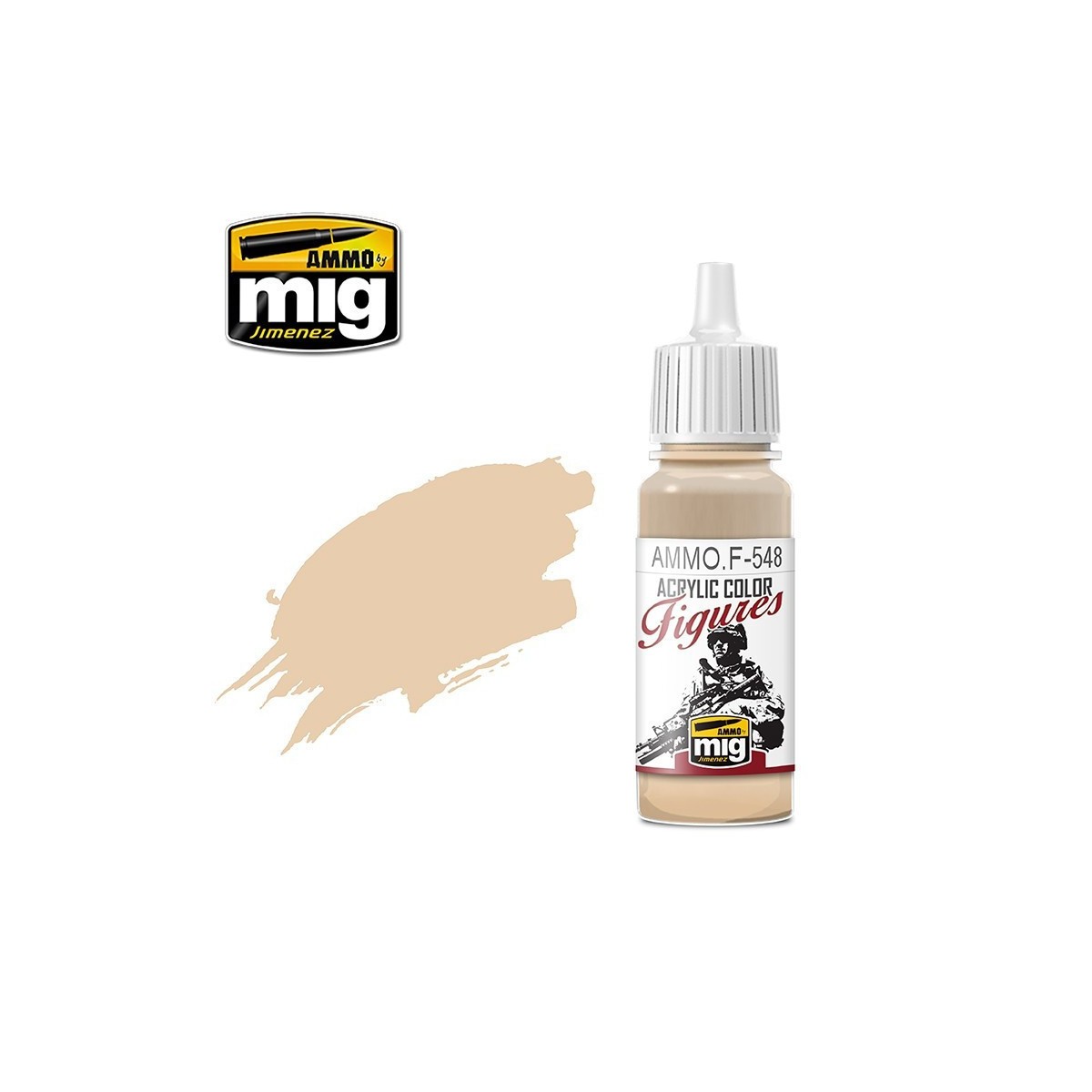 Acrylic Paint SKIN TONE LIGHT COMPLEXION 17ml Mig - A.MIG-F548